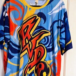 Men's ProSphere Light Blue Rob Van Dam Peace Sign T-Shirt